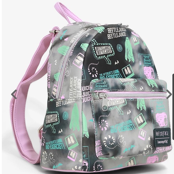 Loungefly Beetlejuice Pastel Tie-Dye Icons Mini Backpack